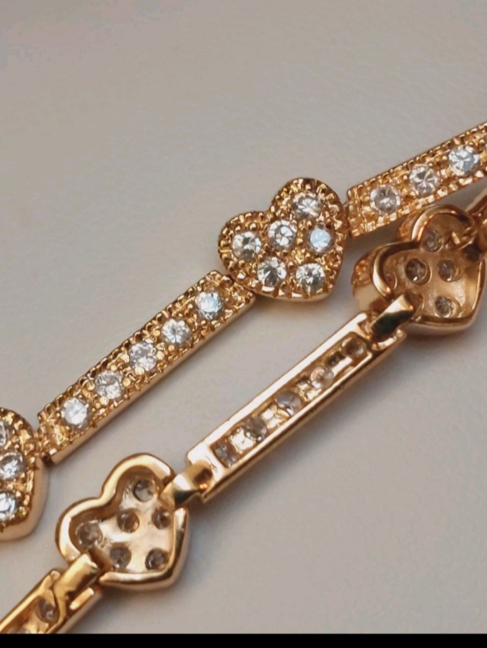 Ross Simmons Gold Plated Heart Shape Links 925.